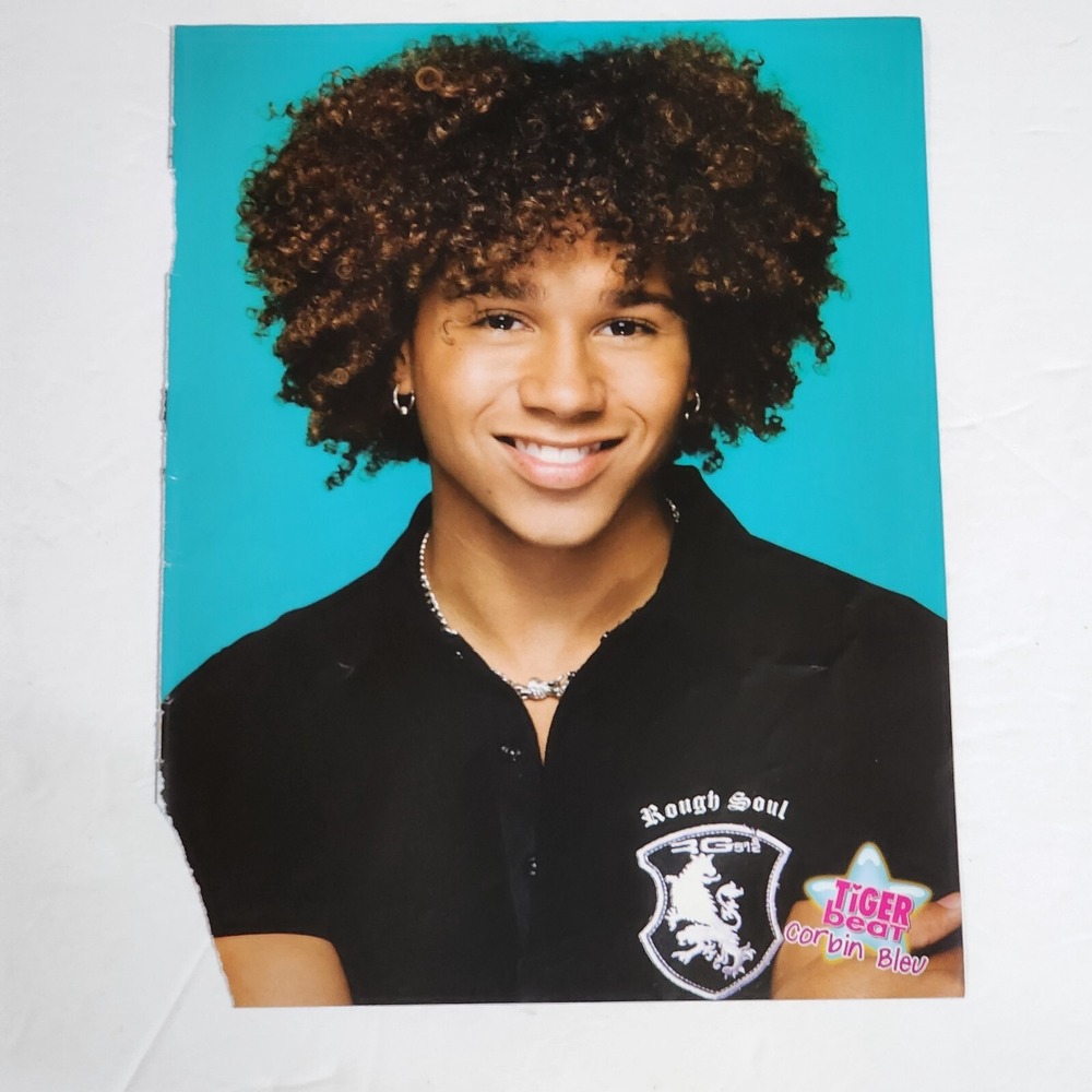 Corbin Bleu Tiger Beat Magazine Headshot Pin-Up Poster Clipping 8x10.5 Original